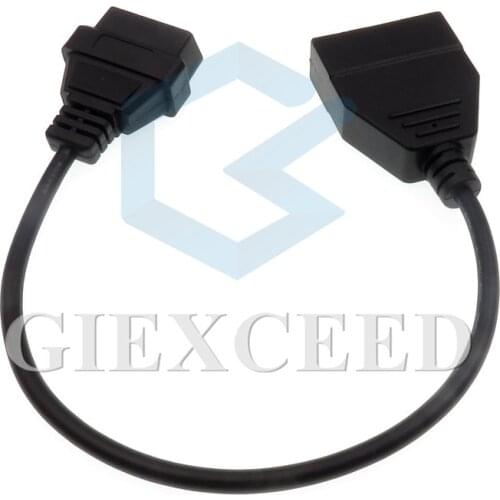Truck Car 12pin To 16pin OBD1 OBD2 Connector Cable Extension Socket OBDII OBDI Adapter Connector