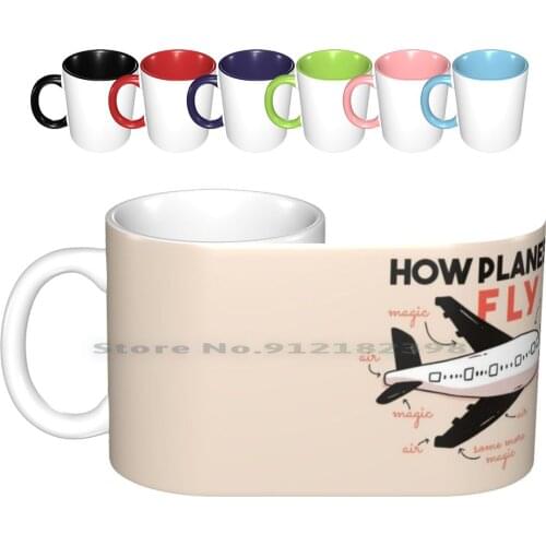 How Planes Fly Ceramic Mugs Coffee Cups Milk Tea Mug Airplane Pilot Pilot Flying Quotes Aviation Enthusiast Aviation Airplane