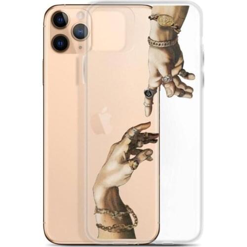 Cool Art Finger Phone Case For iPhones 12 mini 11 Pro Max 6s 7 8 Plus XR Xs SE 2020 Soft TPU Black Cover