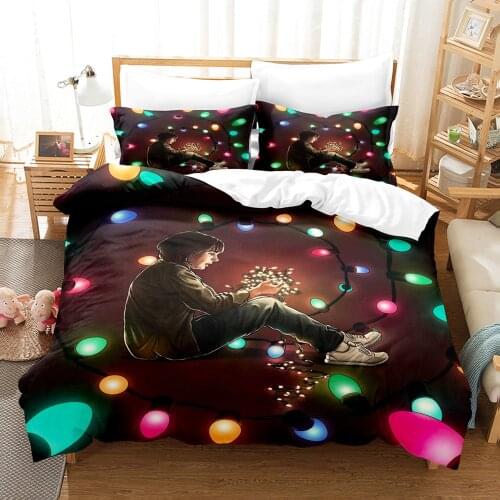 Stranger Things Bedding Set Single Twin Full Queen King Size Stranger Things Bed Set Childrens Kid Bedroom Duvetcover Sets 034