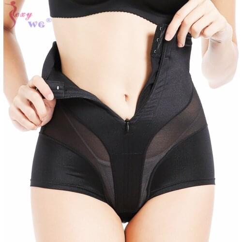 LAZAWG Waist Trainer Body Shaper Control Panties Slimming Bodysuit High Waist Tummy Control Seamless Strapless Panty Briefs Mesh