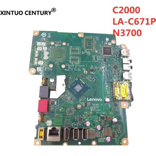 LA-C671P For Lenovo S200Z C20-00 C2000 AIO Motherboard N3700 CPU AIA30 FRU 00XG052 IBSWSC V1.0 100% Tested Fast Ship