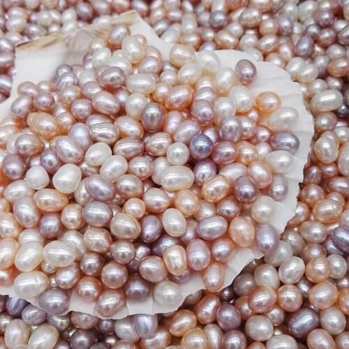 Wholesale AA 5-6mm 6-7mm 7-8mm Natural Freshwater Pearl Beads, Loose Akoya Pearl Beads, Hot Cheap Women Jewelry DIY Accessories