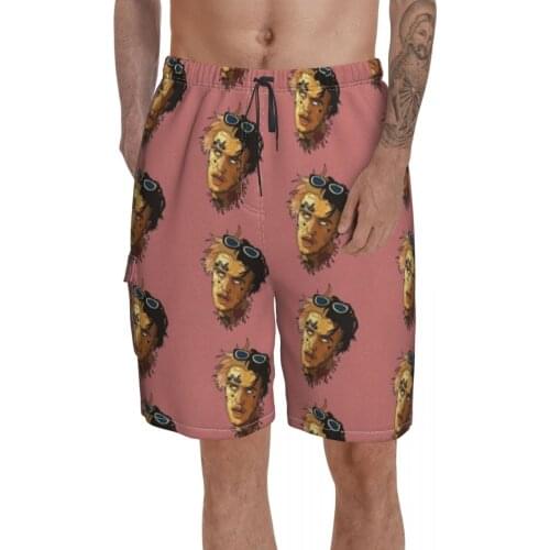 Lil Peep Board Shorts Polyester Swimming Trunks Bathing Pattern Men Swim Trunks