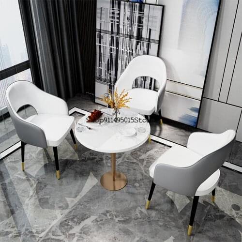 Simple Home Modern Light Luxury Dining Chair Bedroom Manicure Makeup Chair Sales Office Negotiation Chair Hotel Chair