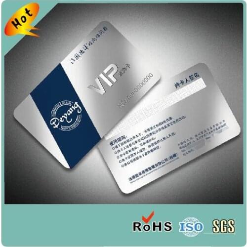 Pvc plastic business card VIP card membership card free design double-sided color printing custom
