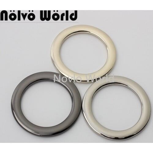 10-50pieces 4 colors 25mm 32mm 1'' 1-1/4'' welded non-opened o rings for crossbody tabular O ring purse accessories