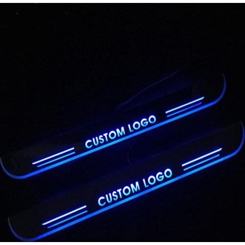 LED Car Pedal Light Sill Pathway Welcome Scuff Light For Nissan Maxima 2015 2016 2017 2018 Door Moving Pedal Lights