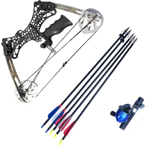 Outdoor Archery Fishing Bow And Arrow Clothing Small Mini Composite Pulley Bow And Arrow Exquisite Fishing Bow