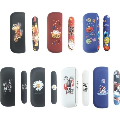 New 7 Patterns Soft Silicone Protection Case Side Cover For IQos 3.0/3.0 Duo Plastic Shell 3.0 Duo Accessories Pattern Bag