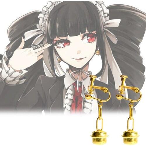 Women Earrings Game Cheating Allowed Theme Bell Shape Pendant Ear Drop Jewelry No clip Eardrop Trinket Cosplay Gifts