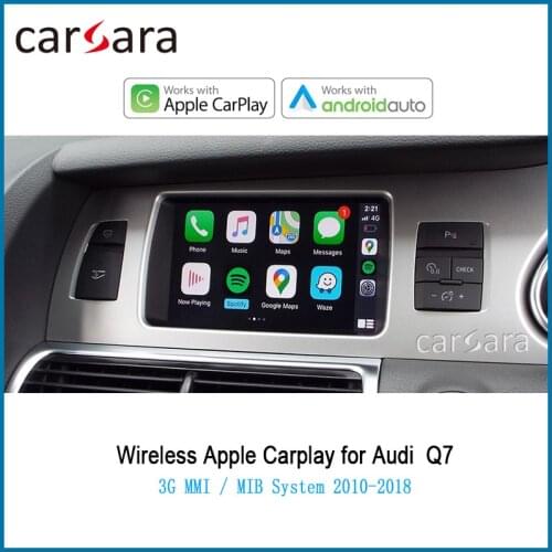 2020 New Car Wireless Carplay Video Interface for AU DI 3G MMI / MIB System Q7 2010-2018 Android Auto Plug and Play Multimedia