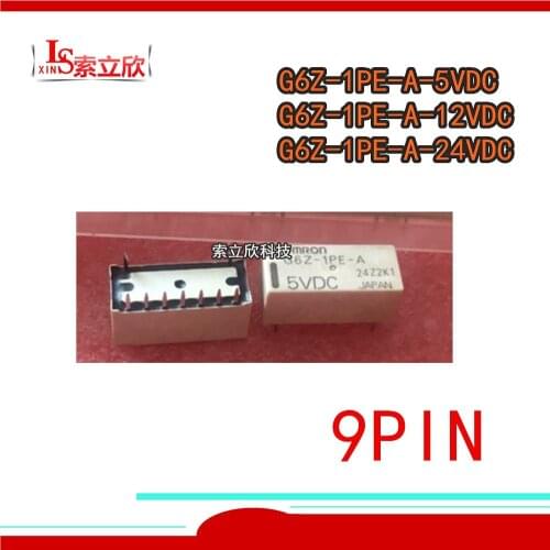 5PCS/lot 100%Original Relay G6Z-1PE-A 12VDC G6Z-1PE-A-12VDC G6Z-1PE-A-5VDC G6Z 1PE A 12VDC 9PIN