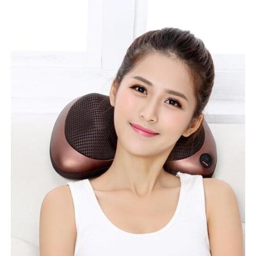 Household car massager The waist cushion for leaning on the neck massage pillow, massage cushion body neck massager