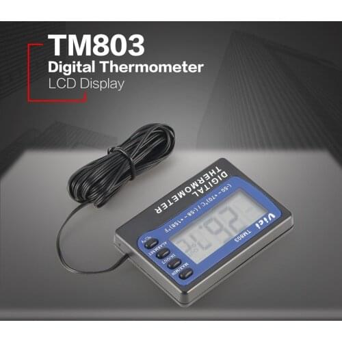 New TM803 Digital LCD Display Thermometer Refrigerator Freezer Aquarium Medicine Box Temperature Sensor Meter Alarm Thermograph