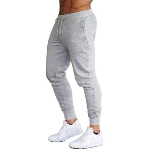 Mens Joggers Casual Pants Fitness Men Sportswear Tracksuit Bottoms Skinny Sweatpants Trousers Black Gyms Jogger Track Pants