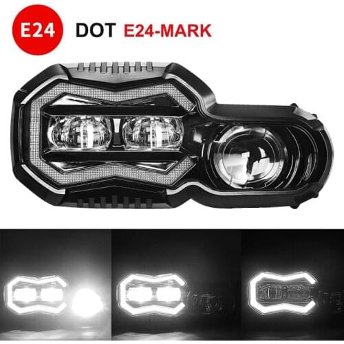 E24-mark Approved Motorcycle Headlights for BMW F800GS F800R F700GS F650GS Adventure LED Headlight Assembly