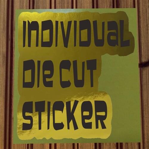 Individual Die Cut Sticker Label Printing Custom