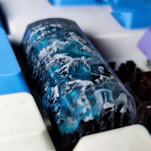 Personality Resin Valley Keycap 2.25u Mirror Of Nature Enter Key Keycap Is Suitable For Game Mechanical Keyboard