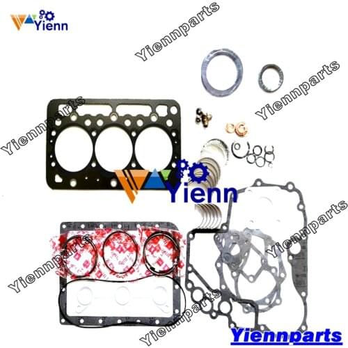 For Kubota D722 D722-E/EB Re-ring Kit With Piston Ring set Full Gasket Set Bearing 0.25 For BOBCAT 323 Excavator Engine Parts