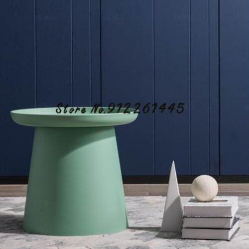 Nordic Round Tea Table Simple Floating Window Small Tea Table Combination Net Red Small Family Balcony Living Room Sofa Side Tab