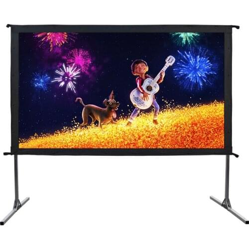 Best selling outdoor presentation aluminium Bracket fast fold screen quick set up projection screen