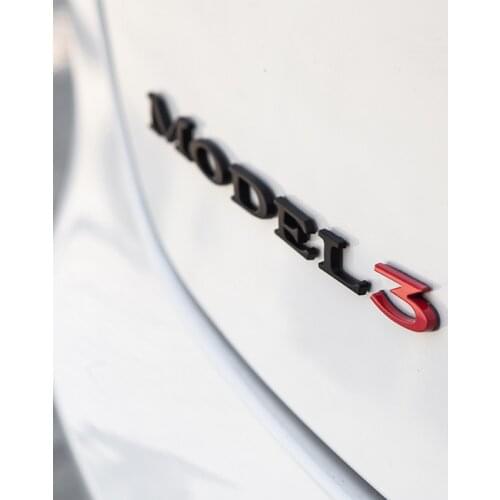 Model3 Car Letters Tail Letter Label Sticker For Tesla Model 3 2021 Accessories For Tesla Model Three Logo Model X S New
