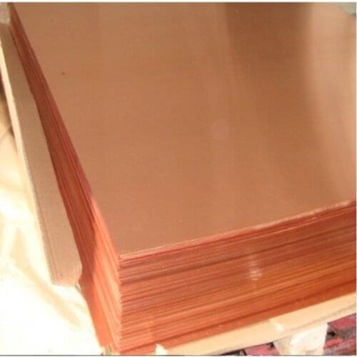 T0.5/0.8/1/1.2/1.5/2.0/2.5/3.0/4.0*100*100MM T2 Copper Strip Red Copper Pad Copper Foil Copper plate DIY Material