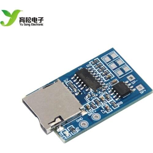 TF card MP3 decoder board decoder module 3.75V power supply with 2W mixed mono with memory playback
