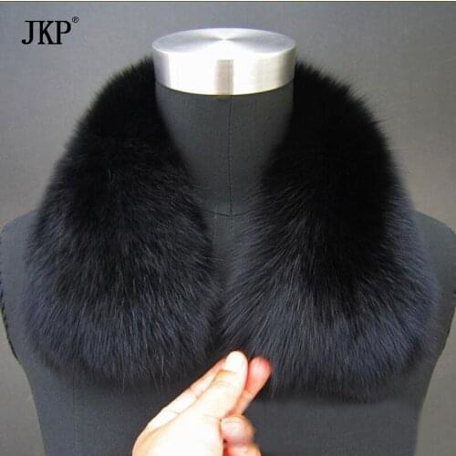 Real Fox Fur Collar Women and Men 100% Natural Fox Fur Scarf Winter Neck Warmer coat Fur Collar Short fashion Scarves