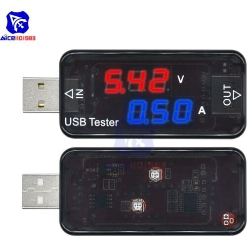High Precision Voltage Current Detector USB Tester 3 Bit Digital LED Tube Voltmeter Ammeter for Laptop Tablet Mobile Power Bank