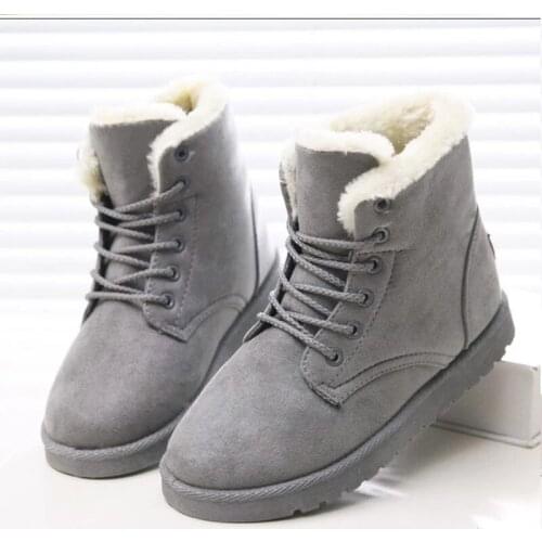 Womens Boots 2020 Fashion Snow Boots Womens Shoes New Winter Boots Warm Fur Ankle Boots Women Winter Shoes Multicolor