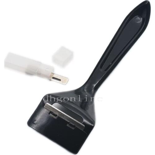One Pc 160MM Cutting Thinning Knife Tool With 3 pcs Blades For Scrape Leather Craft Black