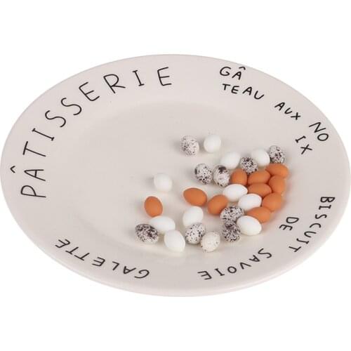 10pcs/lot Simulation 1/12 Scale Eggs Food Model Pretend Play Kitchen Doll Food Accessories Toys Dollhouse Miniature