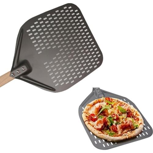 12/14 Inch Portable Oven Spatula Home Baking Pastry Tool Wooden Handle Pizza Spatula Pizza Shovel With Long Handle