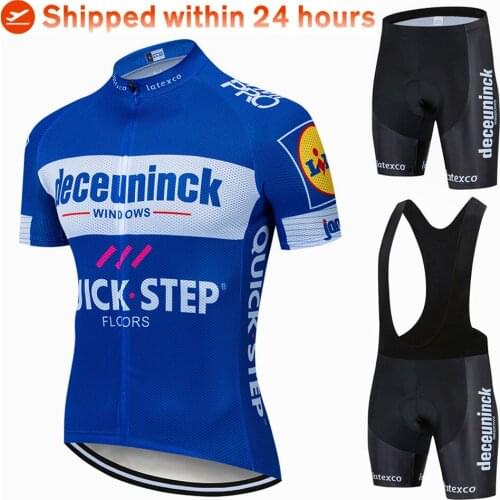 2021 QUICKSTEP cycling jersey set 19D bike shorts set Ropa Ciclismo MENS summer pro BICYCLING Maillot bottom cycling clothing