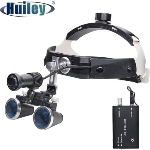 3.5X High Intensity LED Light Surgical Operation Magnifier with Dental Headlight Surgical Dental Loupes