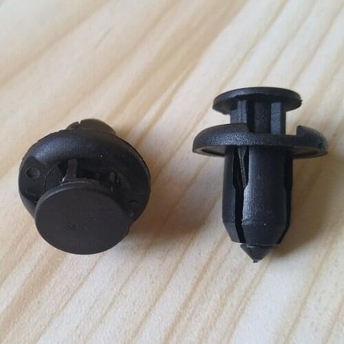 50Pcs Universal 10mm Hole Plastic Retainer Bumper Rivet Trim Clip Engine Cover Panel Clip Fasteners For Honda Civic Accord
