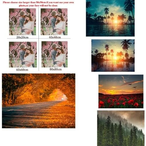 5D Diamond Painting Landscape New Product Diy Full Diamond Home Sunset Hot Spring Decoration Cross Stitch Kit Can Be Customized