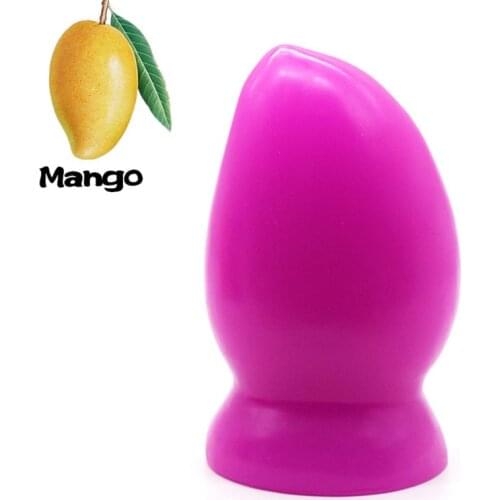 Dia 7cm Big Anal Balls Huge Buttplugs with suction cup Mango Large anal dildo anus prostate massager jelly sex toys butt plug