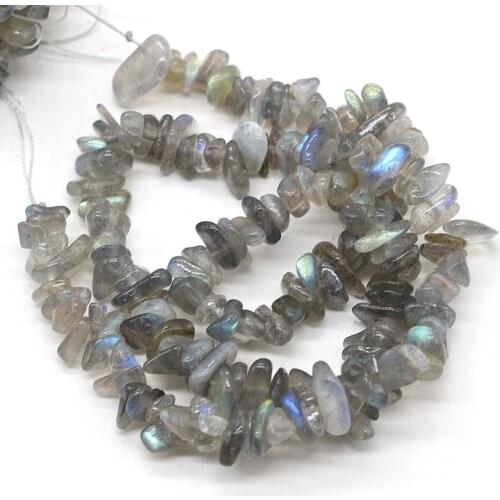 40CM Natural Flash Labradorites Beads Irregular Freeform Chip Gravel Beads For Jewelry Making DIY Necklace Bracelet 3x5-4x6mm