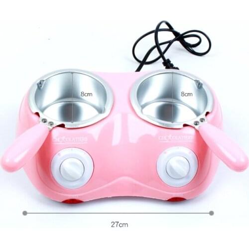220-240v 20w 250mlx2 Electric heating chocolate melting pot Aluminum liner two gears adjustment PTC heating 27x19x10cm
