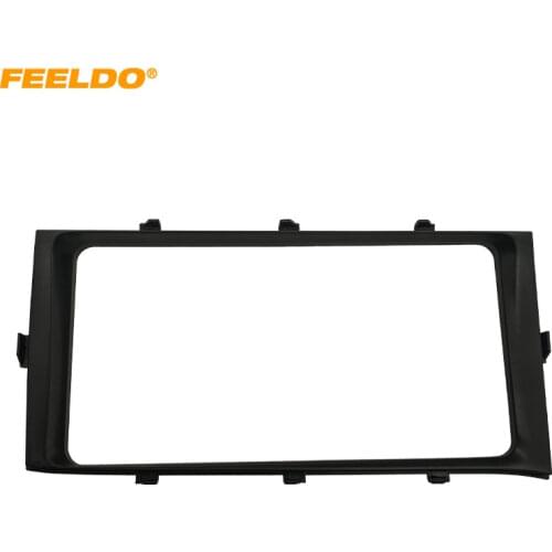 FEELDO Car Stereo Radio Frame Fascia for Toyota Aqua RHD 2012-2014 2Din DVD Dash Panel Bezel Trim Face Plate Kit #1948