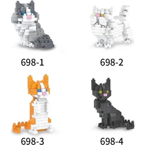 12 Kinds of Pet Cat Twist Egg Building Blocks for Children Kids Toys