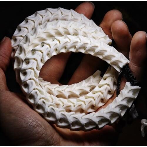 Classical Snake Bone Bangles White Rope Chains Bracelets Charms Snake Bone Charm Bracelet Exorcise Evil Spirits