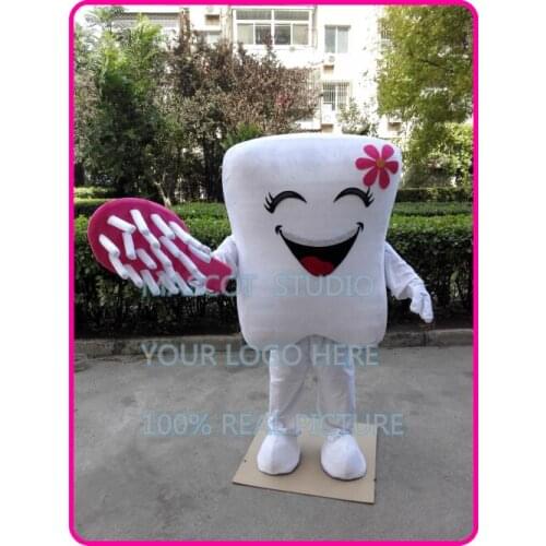 Female tooth teeth toothbrush mascot costume custom fancy costume anime cosplay kit mascotte theme fancy dress carnival 41420
