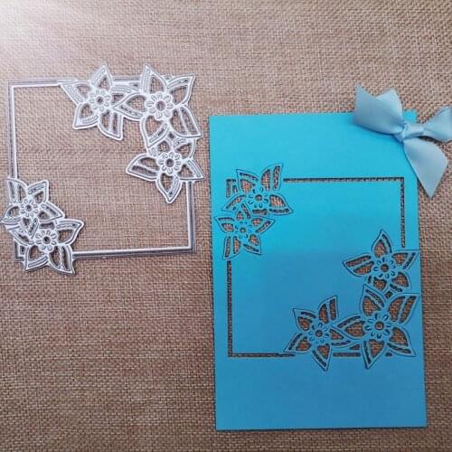 Metal Cutting Dies Hollow Flowers Grid for 2020 Scrapbook Paper Decoration Template Embossing New DIY Paper Card Craft 100*100mm