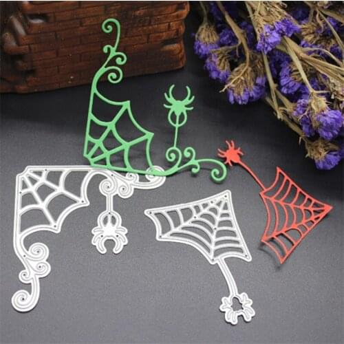 YINISE Metal Cutting Dies For Scrapbooking Stencils Spider Web DIY PAPER Album Cards Decoration Embossing Folder Craft Die Cuts