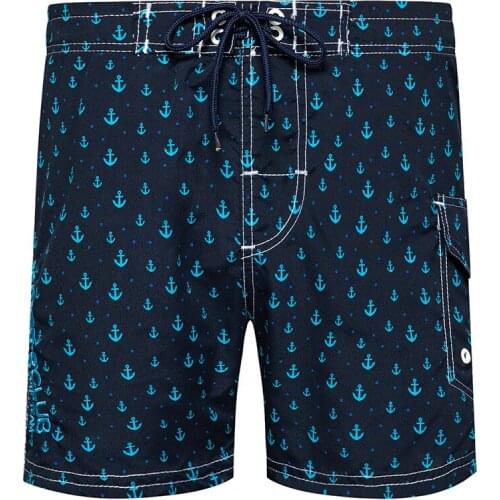 Mens Beach Pants Anchor Printing Easy To Customize The Youth Popular Rrecreational Shorts