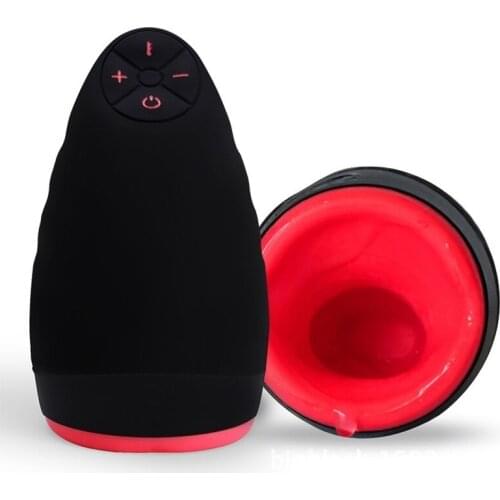 Male Masturbator Sex Toys 6 Modes Intelligent Heating Sex Machine Oral Sucking Vagina Pouch Pussy Vibrator Sex Toy for Men adult